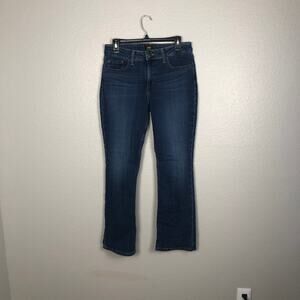 Vintage Lee Women's Bootcut Leg Mid-Rise Blue Jeans Denim Size 10 Short 5-Pocket